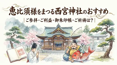 恵比須様をまつる西宮神社｜ご参拝・ご利益・御朱印帳・ご祈祷は？