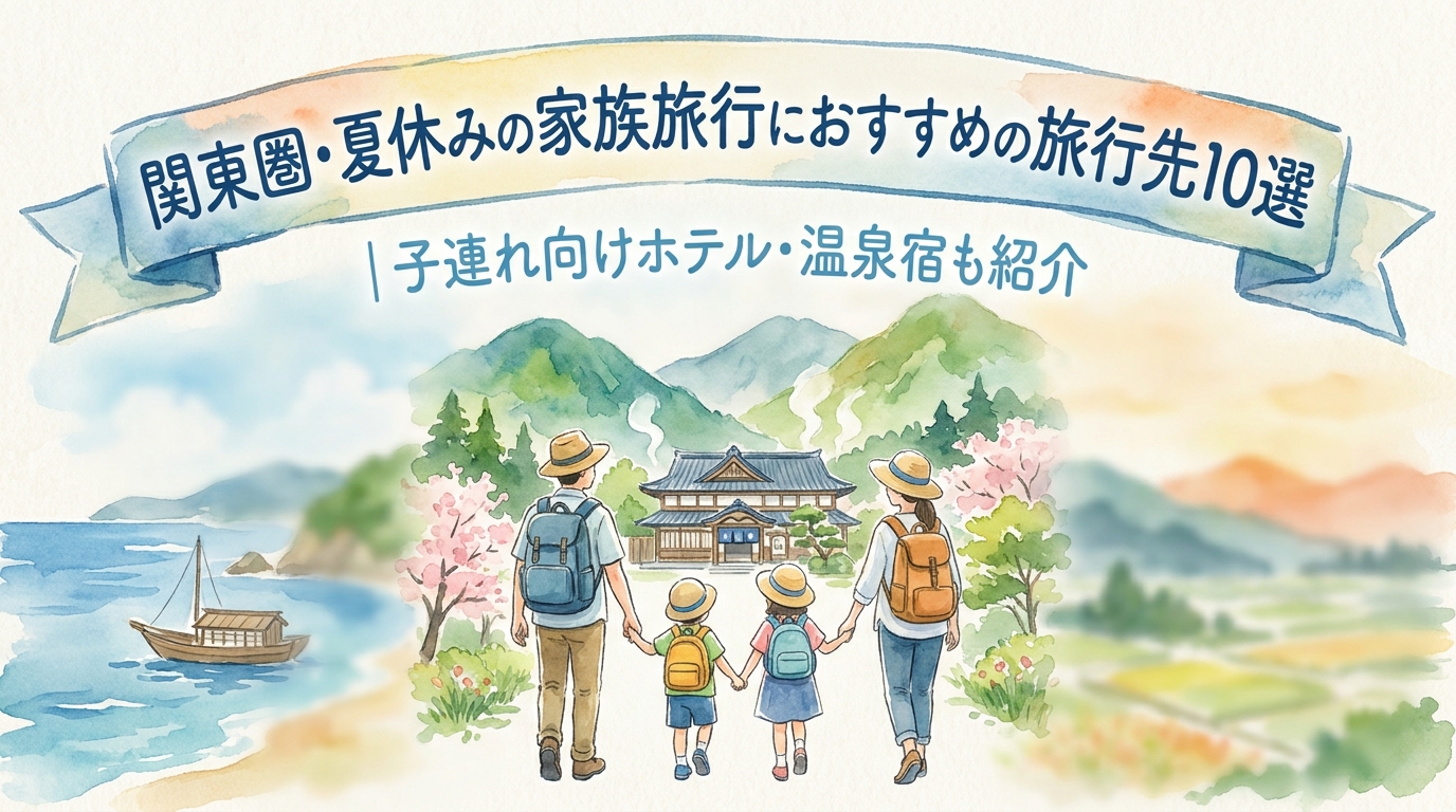 関東圏・夏休みの家族旅行におすすめの旅行先10選｜子連れ向けホテル・温泉宿も紹介